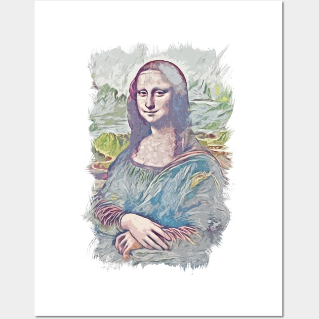 Mona Lisa Smile / La Gioconda / Leonardo Da Vinci / Abstract Fan Art Wall Art by Naumovski